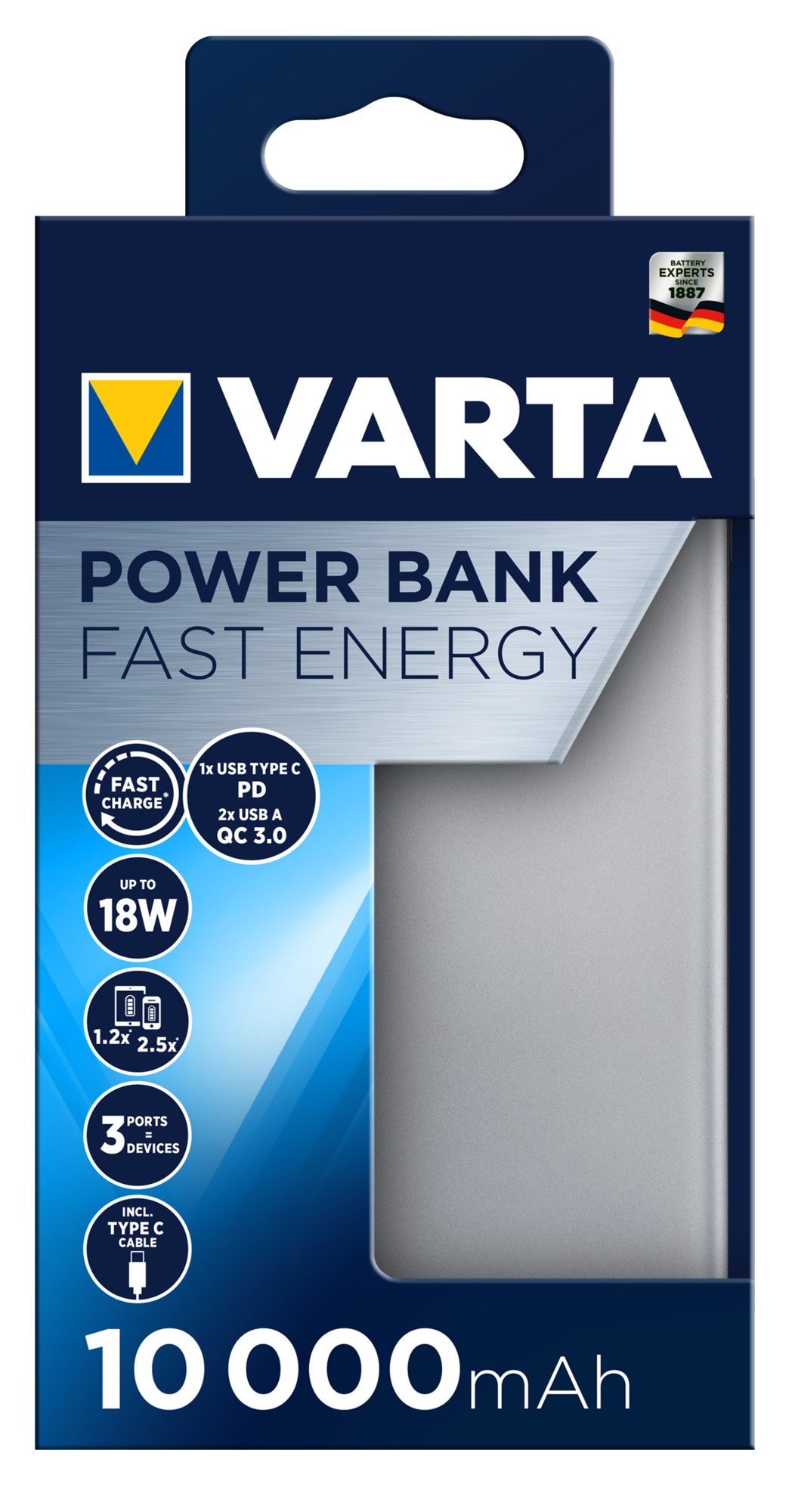 VARTA POWERBANK FAST ENERGY 10000mAh VARTA