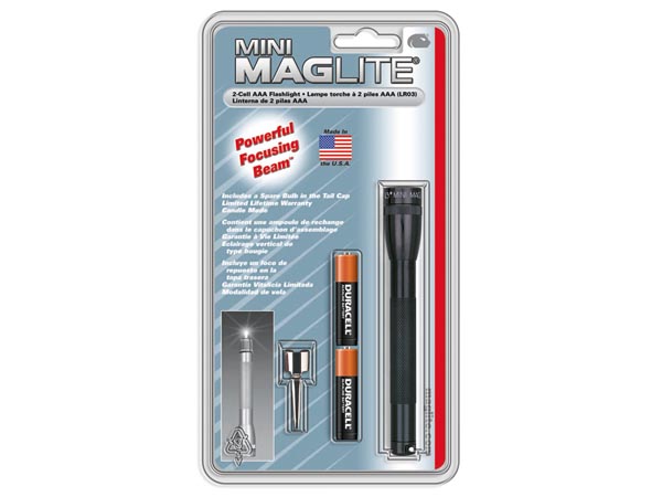 MAGLITE TORCHE AAA x2 inclues supermini noire blister 9lm 31m MAGLITE