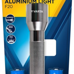 VARTA TORCHE C x2 inclues LED x7 aluminium 55lm portée 32m VARTA