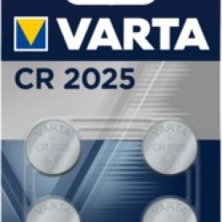 VARTA CR2025 x4 Pile lithium 3V VARTA