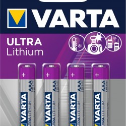 VARTA AAA x4 Pile lithium 1,5V VARTA