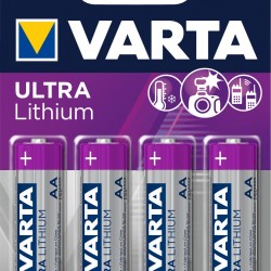 VARTA AA x4 Pile lithium 1,5V VARTA